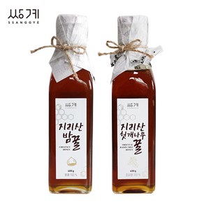 쌍계명차 지리산 밤꿀 400g +헛개나무꿀 400g (국내산 자연꿀), 2개