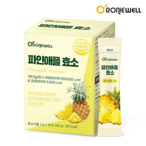 다이어트 식이섬유 효소 파인애플 효소 3g x 30포, 90g, 1개