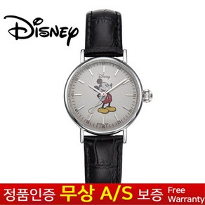 (디즈니) DISNEY [한국본사정품][무상AS] 여자여성학생아동어린이 미키마우스 가죽밴드손목시계 OW157BKC
