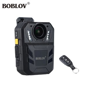 BOBLOV WA7D 바디캠 경찰카메라 바디카메라 14시간 연속녹화 대용량배터리 UHD 1296P 고화질 2인치 스크린 기본32GB포함 캠코더, 32GB 내장메모리