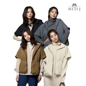 [쇼핑엔티] 24FW 메시제이 자수 퀼팅 베스트 1종