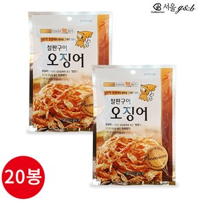 서울지앤비 철판구이 오징어 18g x 20봉, 1개