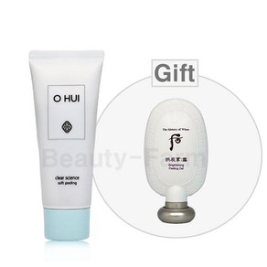 오휘 클리어 사이언스 소프트 필링 100ml 기획세트 +더후 공진향 설 청안젤 45ml / 부드러운 각질 제거 소프트 필링 / 칙칙하게 묵은 각질 투명하게 / 젤 타입 필링, 1개