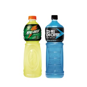 파워에이드 마운틴 블라스트 1.5L + 게토레이 레몬 1.5L 세트, 3개