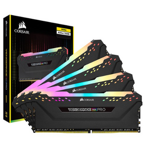 커세어 DDR4 32GB kit PC4-27700 CL16 VENGEANCE PRO RGB 데스크탑용 램 8GB BLACK 4p CMW32GX4M4C3466C16, 1개