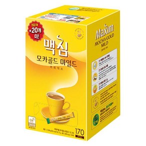 맥심 모카골드 마일드 커피믹스, 12g, 1개입, 170개