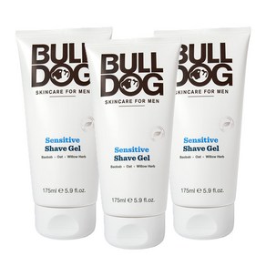 3팩 불독스킨케어 센시티브 쉐이브 젤 175ml Bulldog Sensitive Shave Gel 175ml, 3개