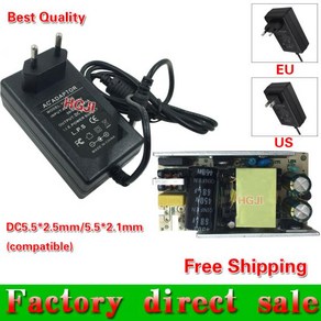 AC DC 전원 어댑터 표준 플러그 공급 장치 벽 충전기 DC12V 4A 24V 2a 컨버터 DC24V48W, 01 24V2A 48W, 한개옵션2, 01 EU