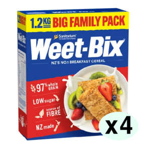 Weet-Bix 위트빅스 오리지널 통곡물 시리얼, 1.2kg, 4개