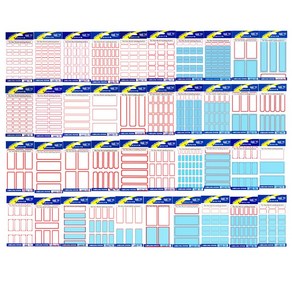 보호 필름 견출지 종이 이름표 이름 스티커 라벨지, 2. 보호 견출지(투명필름), 49) 10-425 (7매)