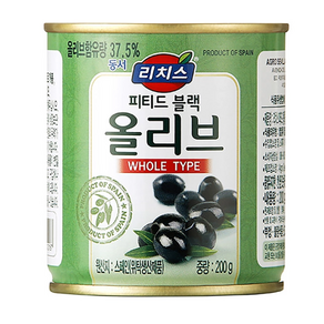 리치스 블랙올리브 200g x 12개 - 홀