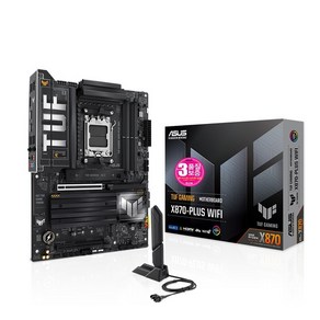 ASUS TUF GAMING X870-PLUS WIFI STCOM 에이수스 컴퓨터 게이밍 PC 메인보드 AMD CPU추천 MainBoard