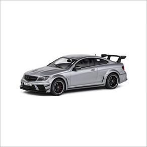 Solido S4311604 2011 메르세데스 벤츠 C63 AMG 블랙시리즈 Gey Metallic Matt 다이캐스트 자동차모형 미니카, 1개