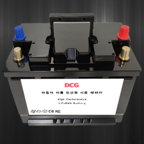 DCG 자동차 리튬 인산철 CATL 12V 24V 시동배터리 (AS 1년), 80, J타입 [244 x 176 x 197], DIN L, 1개