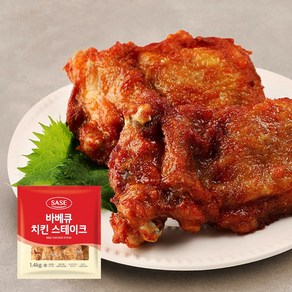 사세 바베큐 치킨 스테이크 1.4kg 냉동 닭다리살, 3개