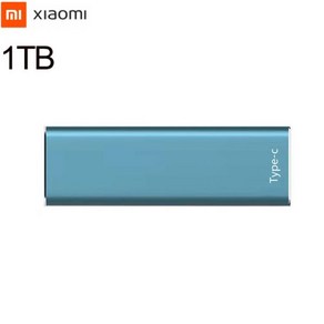 3.0 USB 메모리 3.2 드라이브 대용량 C타입 귀여운 Xiaomi-오리지널 SSD 1 테라바이트 2 500GB 30 4 8 외장 하드 Usb 3.1 모바일 솔리드 스테이트 노, 1TB Blue, 1개