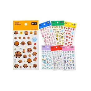 라인프렌즈 LINEFRIENDS BT21 클리어 스티커 STICKER, MANG