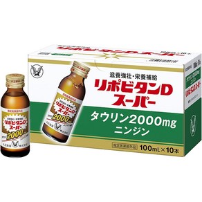 다이쇼제약 리포비탄D 슈퍼 100mLx10 병 지정 의약외품 영양 음료 피로회복 영양 보급에, 100ml, 10개