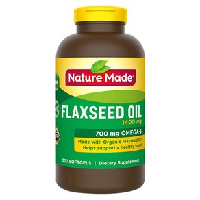 Nature Made Flaxseed Oil 아마인유 아마씨유 1400mg 300정