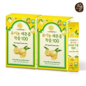 올바른 유기농 레몬즙 착즙 100 14포 2박스 (총 28포) 스페인산, 280g, 2개