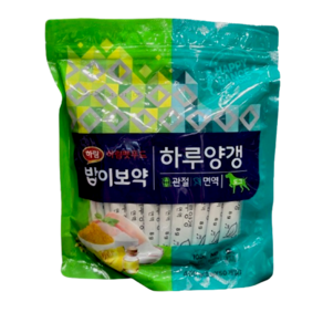 하림 밥이보약 애견 하루양갱 관절 면역 50입, 1개, 400g