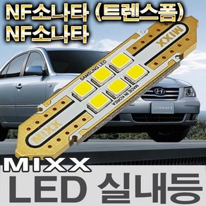 MIXX NF쏘나타 트렌스폼 LED실내등 전방 중앙 화장 도어 글로브박스 트렁크 미등 번호판등 믹스 맥스 MIXXLLED, 1개, 글로브박스등+트렁크등 (2개 1대분)