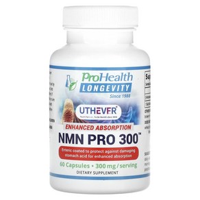 ProHealth NMN Pro 300 인핸스드 흡수 150mg 60캡슐 니코틴아미드 NK세포활성