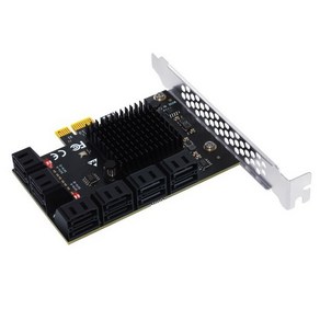 마이닝 리그용 PCIE To SATA 어댑터 카드 멀티플라이어 컨트롤러 카드로 스토리지 옵션, 한개옵션0