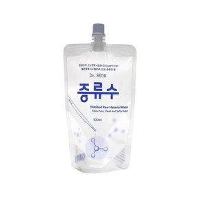 영워터 DR.SEOK 나노라이프 증류수 300ml * 1-35 팩 7단계 고도 정제+살균+멸균 3차 증류수 고온 고압 스팀 다단 증류시스템 증류수