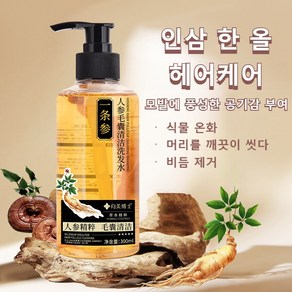 인삼 탈모 샴푸 샴푸 탈모예방 초본샴푸 탈모예방 초본농축원료 프리미엄 샴푸 두피모발영양 샴푸, 인삼 샴푸300ml, 3개, 300ml