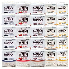 뉴케어 미니 구수한맛 + 미니 바나나맛 + 검은깨 + 딸기맛 + 커피맛 (총25팩), 25개