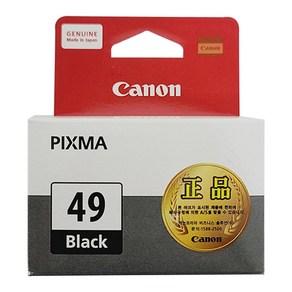 캐논정품잉크 PG-49 PIXMA E409 E3195 E3490 검정