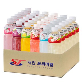 (서진프리미엄) 모구모구 6종혼합(리치+포도+망고+딸기+요거트+사과) 320mlx36ea, 320ml, 36개