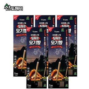 산도깨비 스틱형 모기향 킬파프 야외용 캠핑용, 35g, 5개