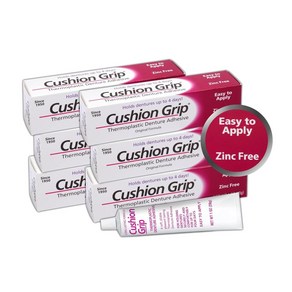 Cushion Gip 쿠션 그립 열가소성 플라스틱 의치 접착제 28g, 6개