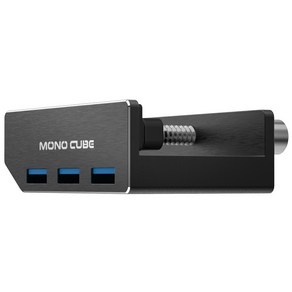 모노큐브 모니터 USB 3.0 허브 TS-HUB30, 블랙, 1개