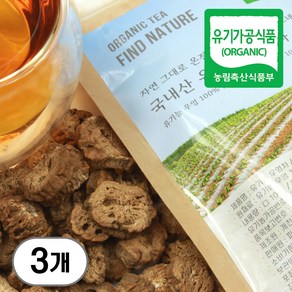 국산 유기농 우엉차 100g 말린 볶은 우엉, 3개, 1개입