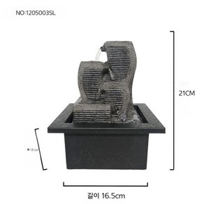 미니분수대 물레방아 인테리어 실내 물멍 사무실 가게 책상, 1205003: 16.5*13*21CM [주괴를 보내기