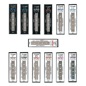 유니 하이유니 샤프심 Hi-uni GRCT 0.3 0.5mm, 0.5mm(HB)