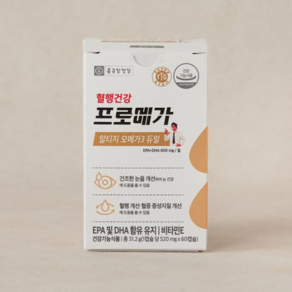 종근당건강 프로메가 알티지 오메가3 520mg x 60캡슐 6개, 60정