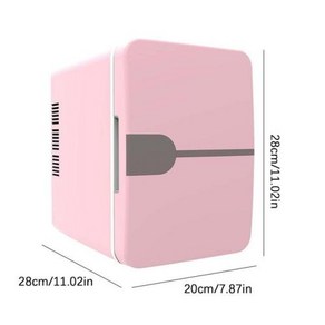 차량용 냉장고 미니 다기능 화장품 마스크 음료 기숙사 및 가정용 쿨러 신선 유지 12V 220V, 3) Pink