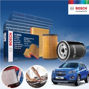 트랙스 1.4 가솔린 BOSCH 에어크리너 오일필터 2종세트 4L 필요 a2913+o014 KPT-5560449 cs03030, 1개