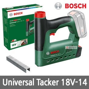 보쉬 Univesal Tacke 18V-14 충전 타카 본체만 홈앤가든 무선 스테이플러 타카건 타카총, 1개