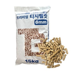 러시아 프리미엄 티지 목재펠릿 15kg 최상급 장작 캠핑 난로 연료 펠렛, 1개