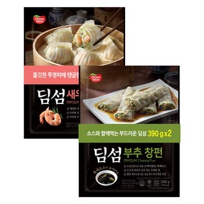 동원 딤섬 부추창펀 390g 2봉+새우하가우 300g 2봉 2개, 1개, 상세 설명 참조