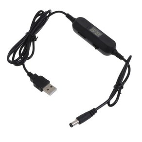 5V USB to 5.5x2.1mm 1.5V 3V 4.5V 6V 9V 12V Adjust Voltage Powe Supply Cable, 1개