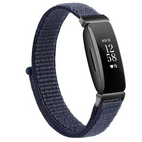 [호환] Fitbit 인스파이어 2/인스파이어/인스파이어 h 밴드용 나일론 스트랩 조절 가능한 시계 밴드 ACE 3/ACE 2 용 팔찌