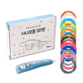 3D펜 어린이3D펜 저온 쓰리디펜+PCL 필라멘트 20색, 에코마음 3d펜, 시나모롤