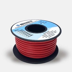 세인테크 실리콘 케이블 전선 10 12 16 18 20 22 AWG SQ DIY 배선 차량 자동차 배터리, 16AWG, 빨강(Red), 7m, 1개