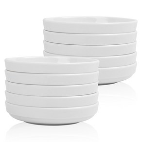 키친왕 업소용 화이트멜라민 신찬기, 10개, 6호 (16.6cm)